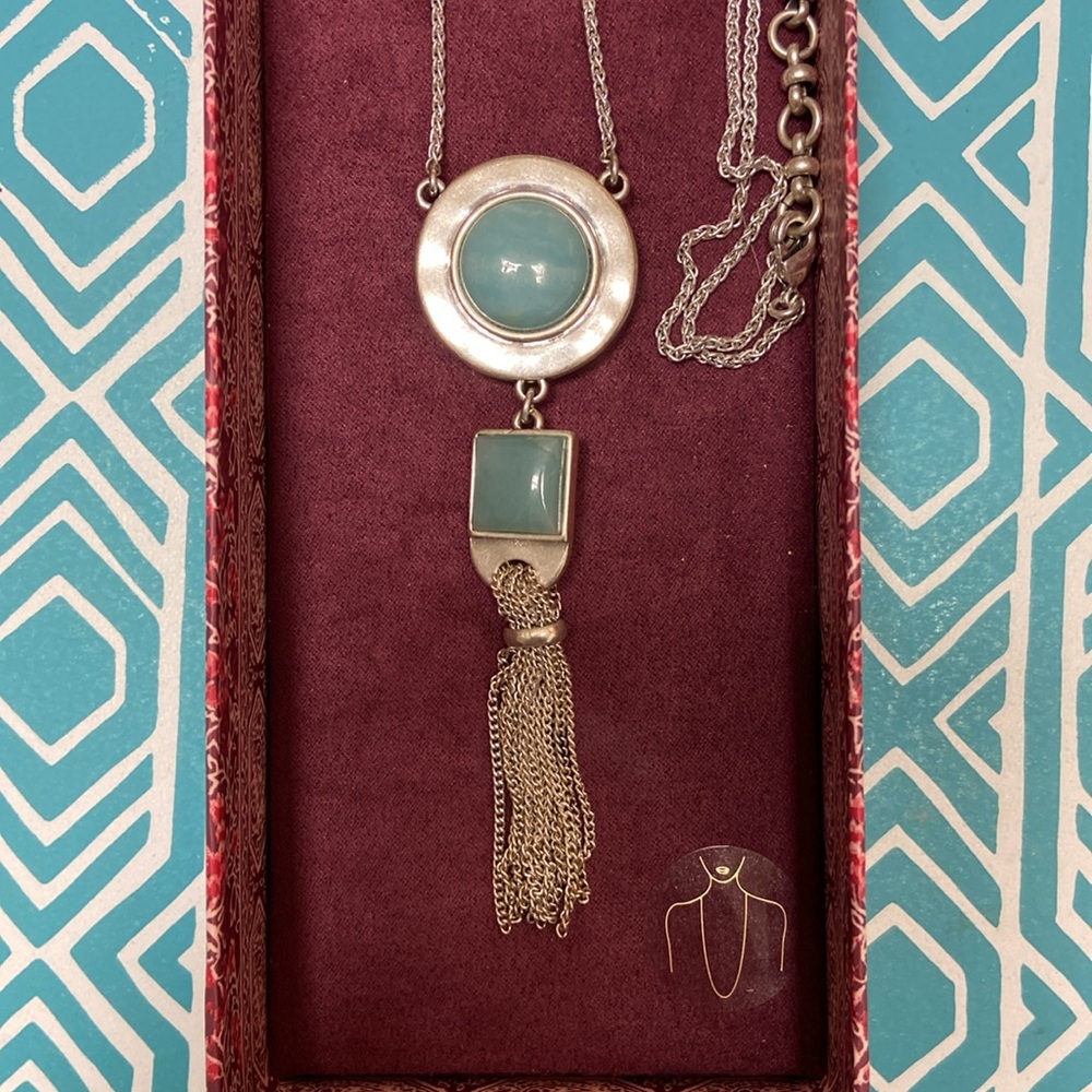 Lucky Brand, adjustable long length necklace.